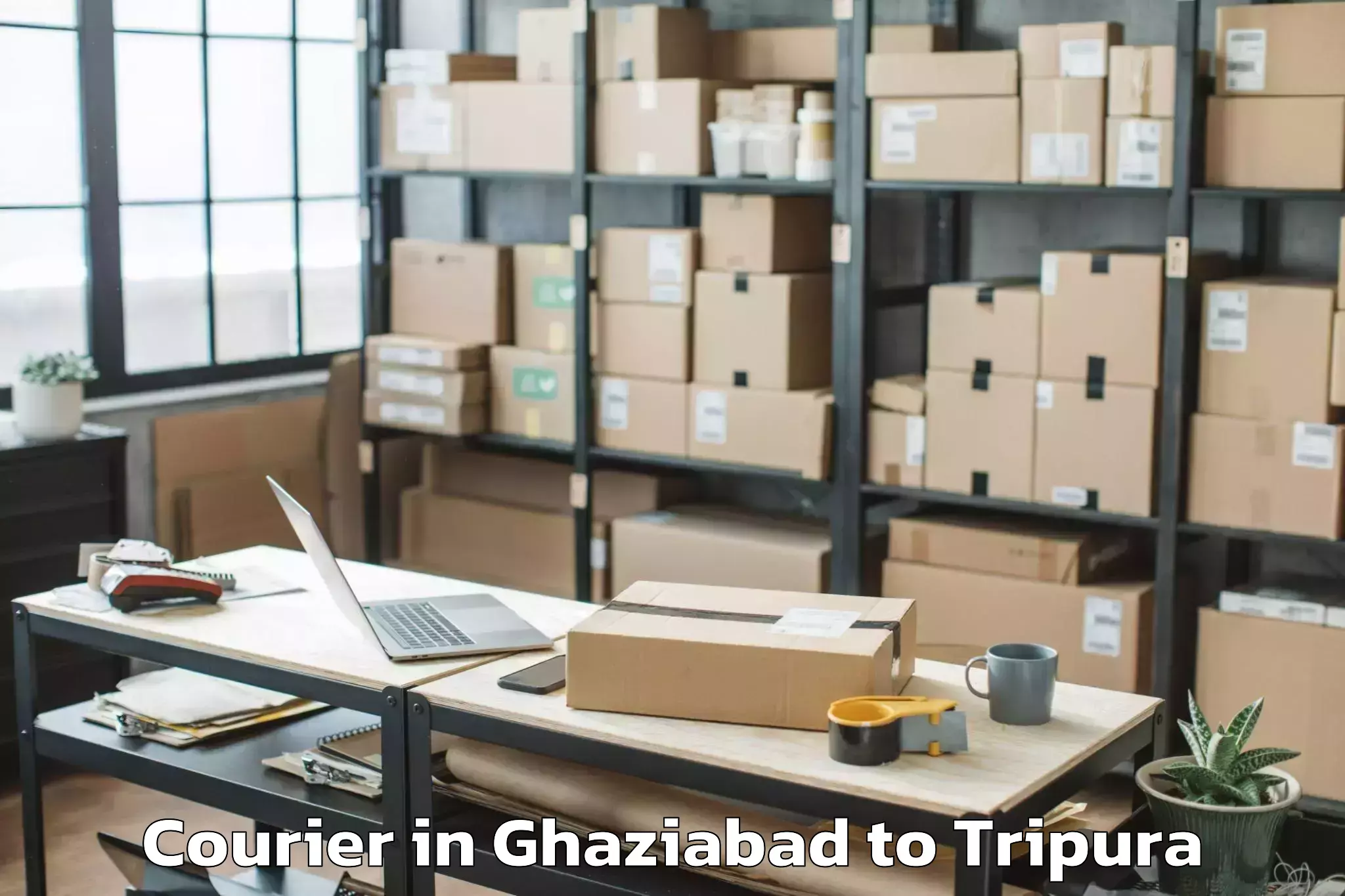 Expert Ghaziabad to Melaghar Courier